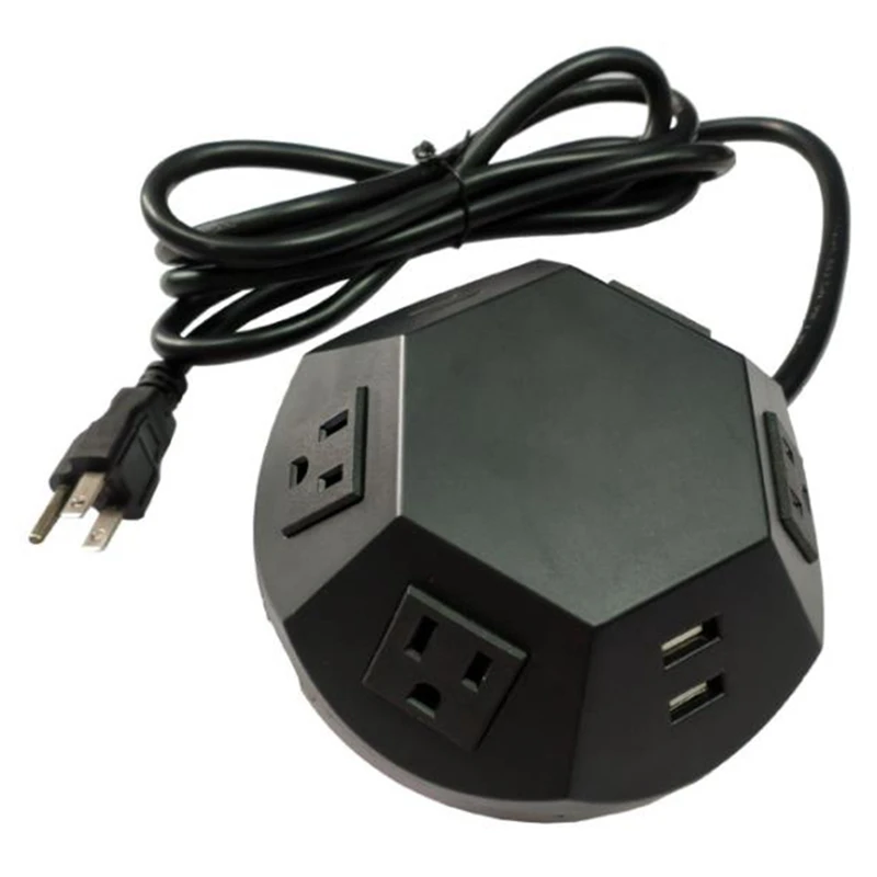 

Power Strip Tower With Wireless Charger Power Strip Surge Protector Electric Charging Station 4 AC Outlets US Plug