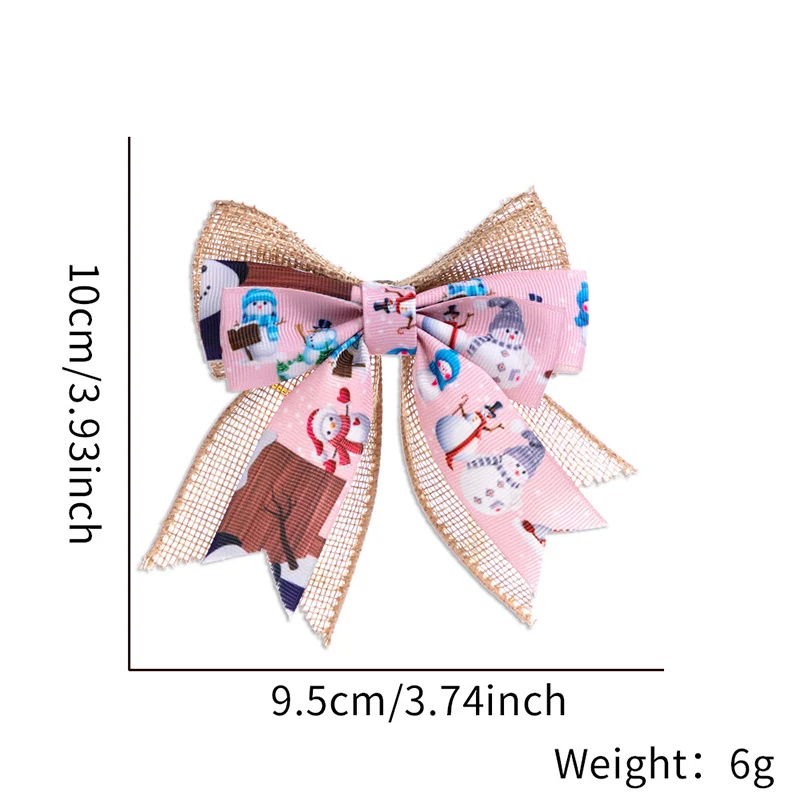 

Льняной Рождественский бант