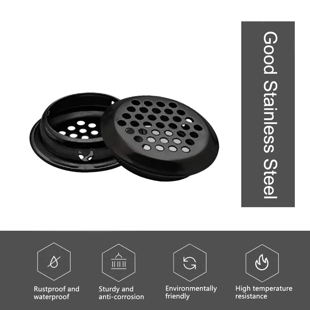 Вентиляционная жалюзи 50 шт. 35 мм нержавеющая сталь круглая сетка потолочная