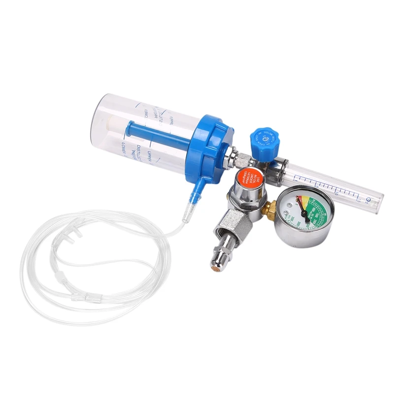 

Oxygen Flowmeter Pressure Gauge Oxygen Flow Meter Oxygen Pressure Valve Regulator 0-10L/Min G5/8