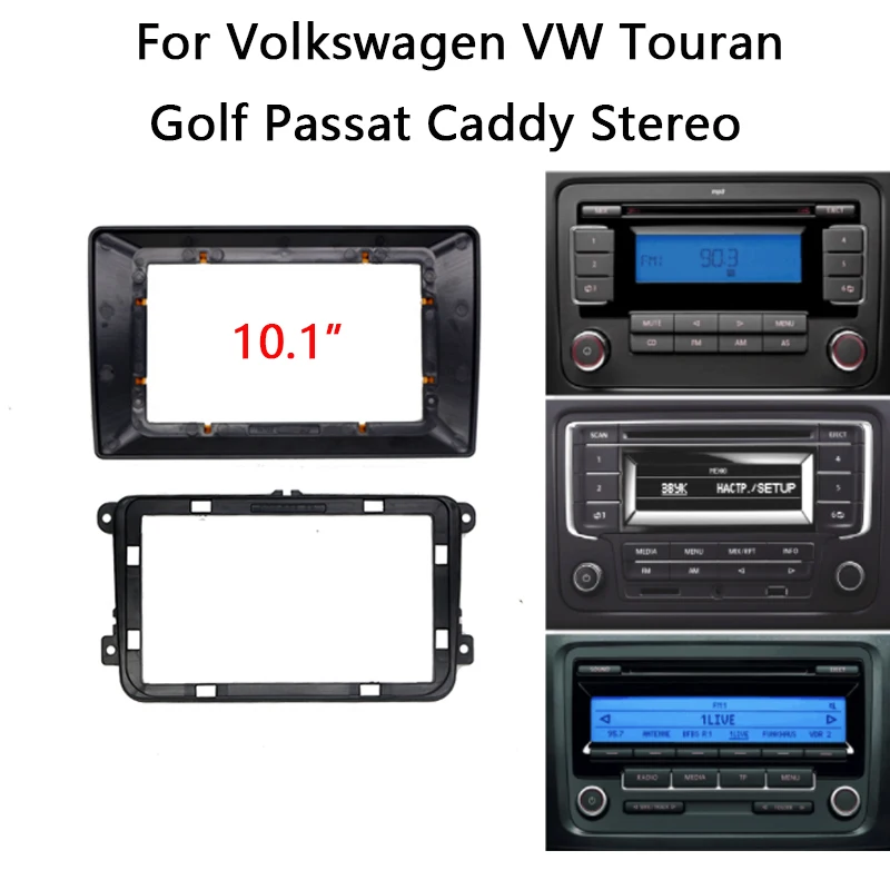 

10.1" 2din android Car Radio Frame Kit For VW Volkswagen Skoda Seat Universal Auto Stereo Head Unit Dash Panel Mounting Fascia