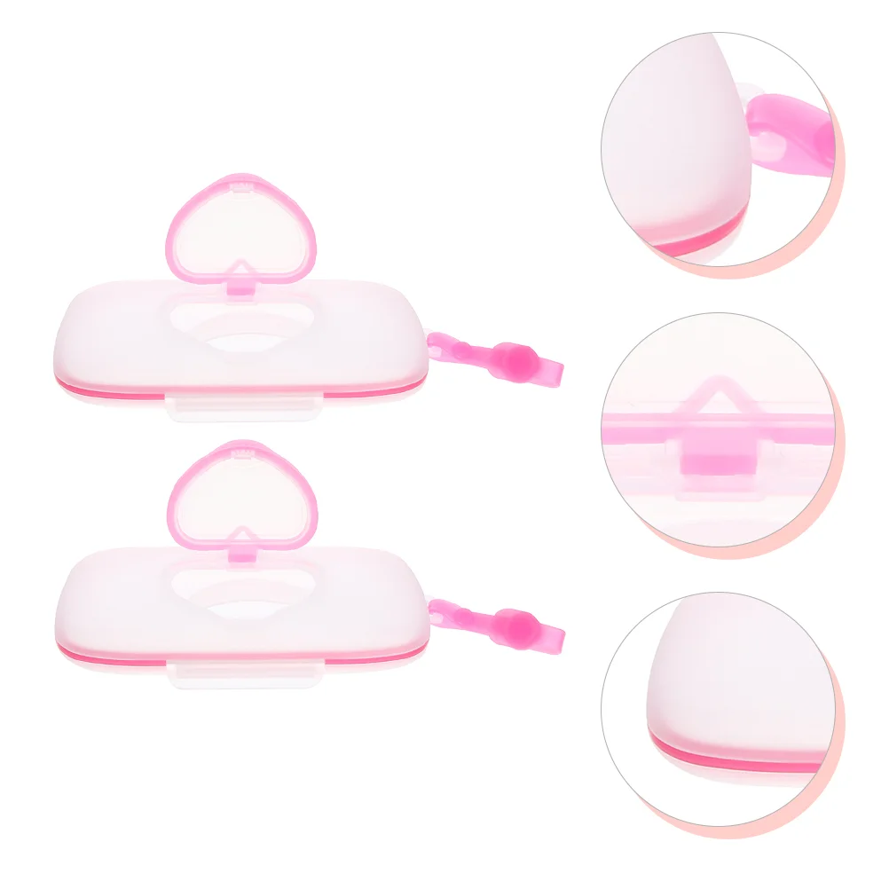 

2 PCS Tissue Love Wet Box Newborn Car Stands Baby Wipes Dispenser Pp Plastic Portable Case Warmer Mother kids