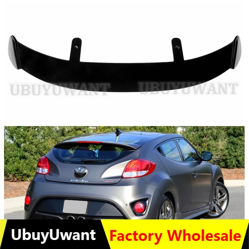 

Спойлер для Hyundai Veloster 2012 -2016, автомобильный спойлер из АБС-пластика на крышу, задний хвост, губа, крыло, аксессуары для автомобиля, хэтчбек, ав...