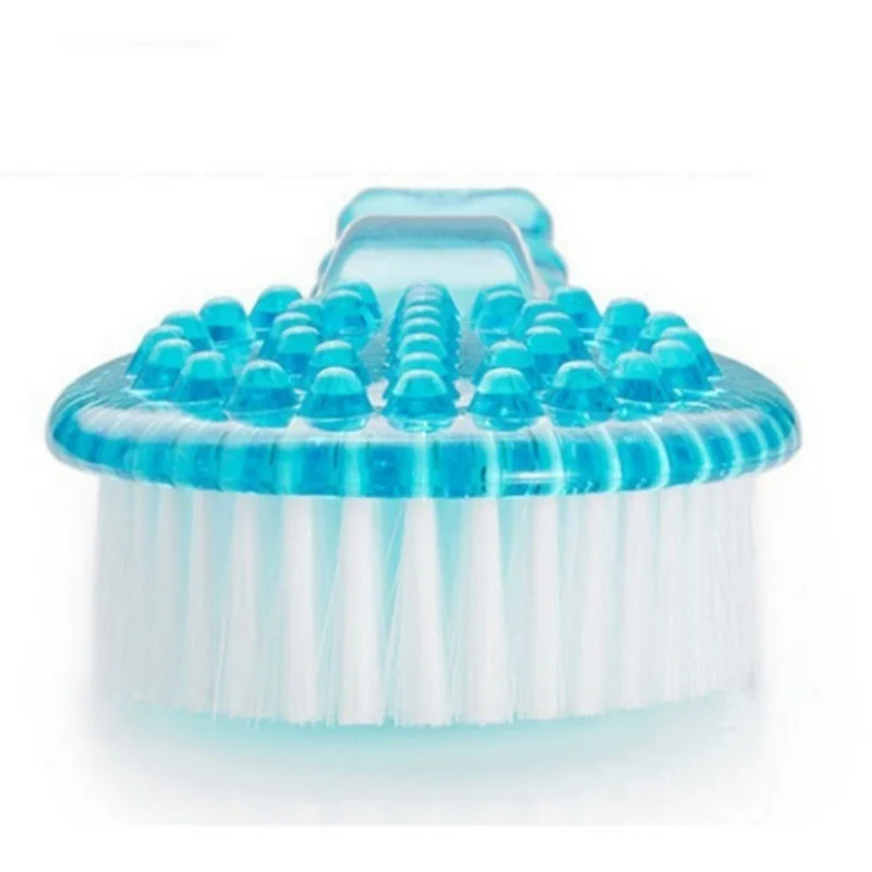 Massager Back Spa Long Natural Body Brush Bath Plastic Bristle Shower |
