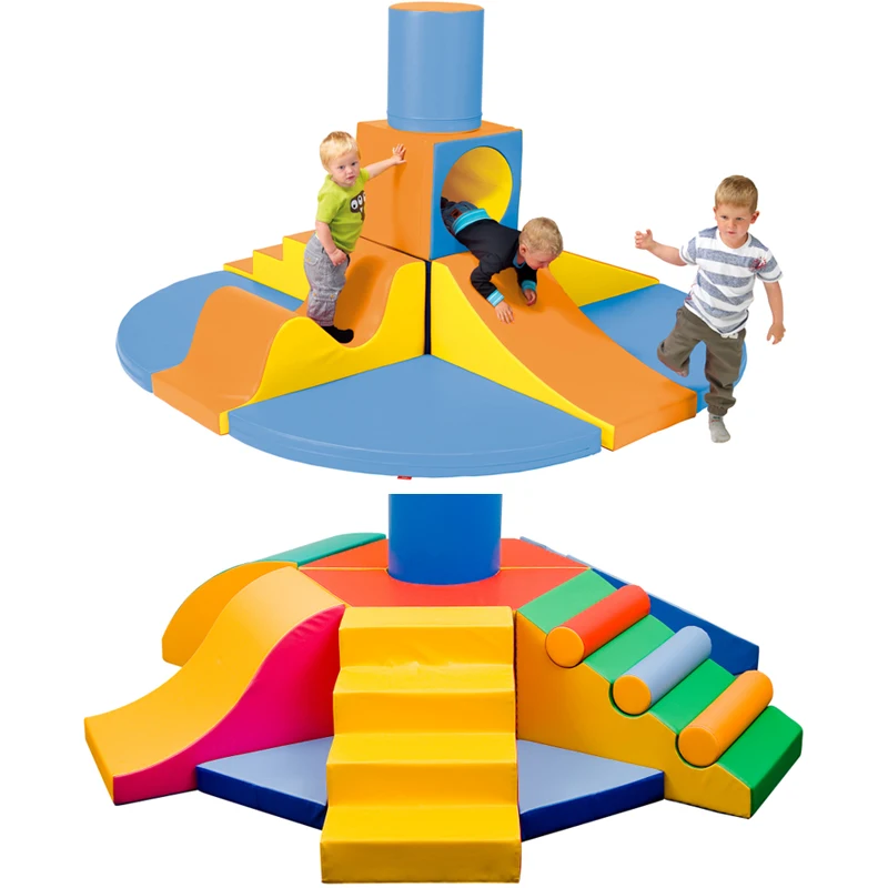 YLWCNN детская скалолазающая и скользящая комбинированная мягкая игровая лестница