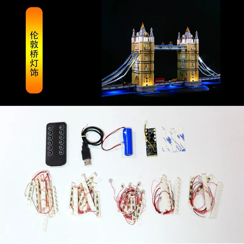 

Only Led Light Kit For 10214 Creative London Tower Bridge (NOT Include The Model) Bricks DIY Decoration