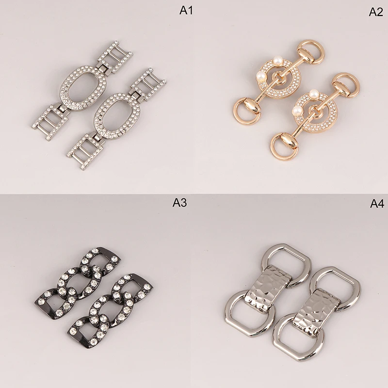 

1Pair Fashion High Heel Rhinestones Jewelry Lady Shoe Clips Wedding Bride Shoes Decorations Charm Buckles