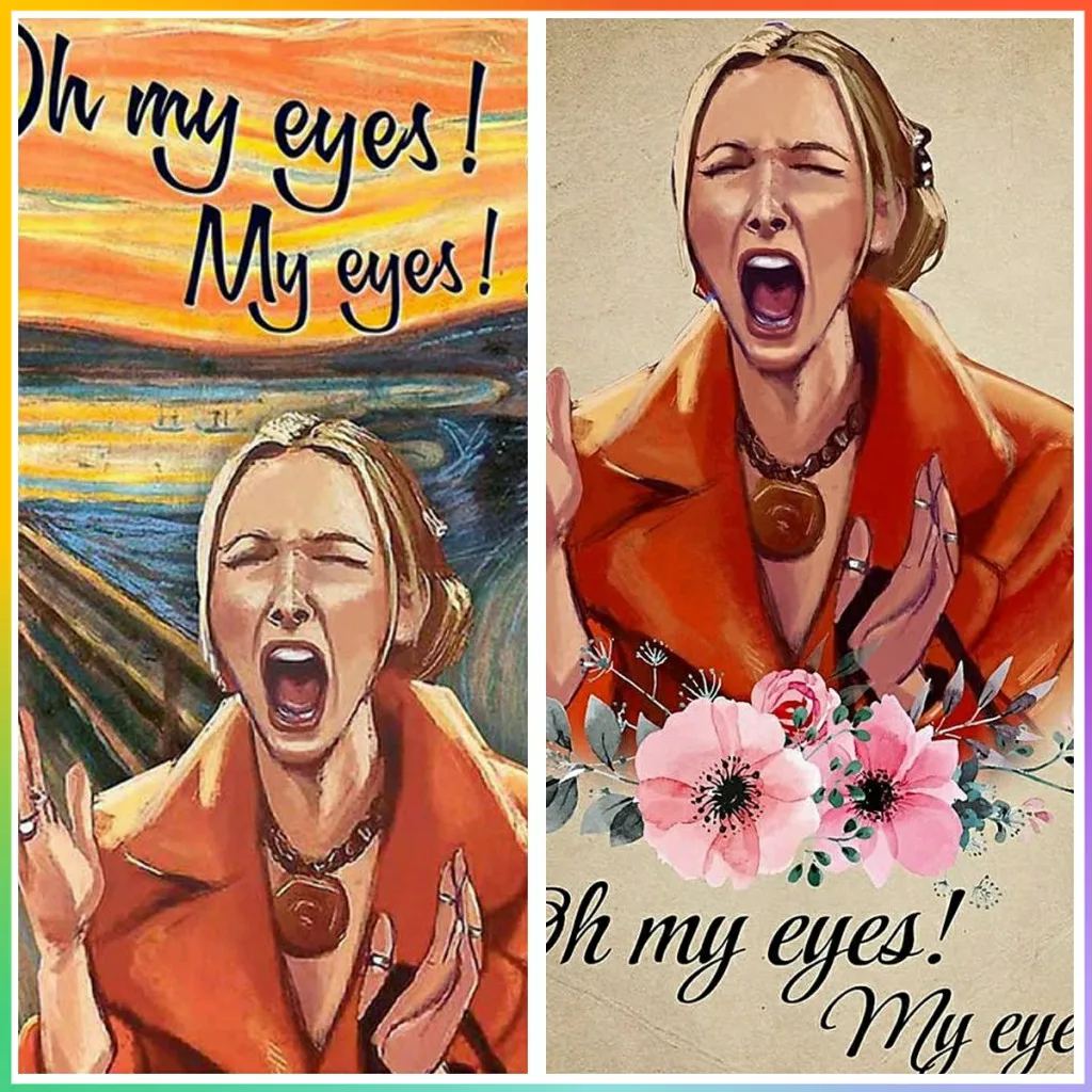 5D Комплект Алмазной Живописи Oh My Eyes Полная Круглая Дрель Современное Искусство DIY