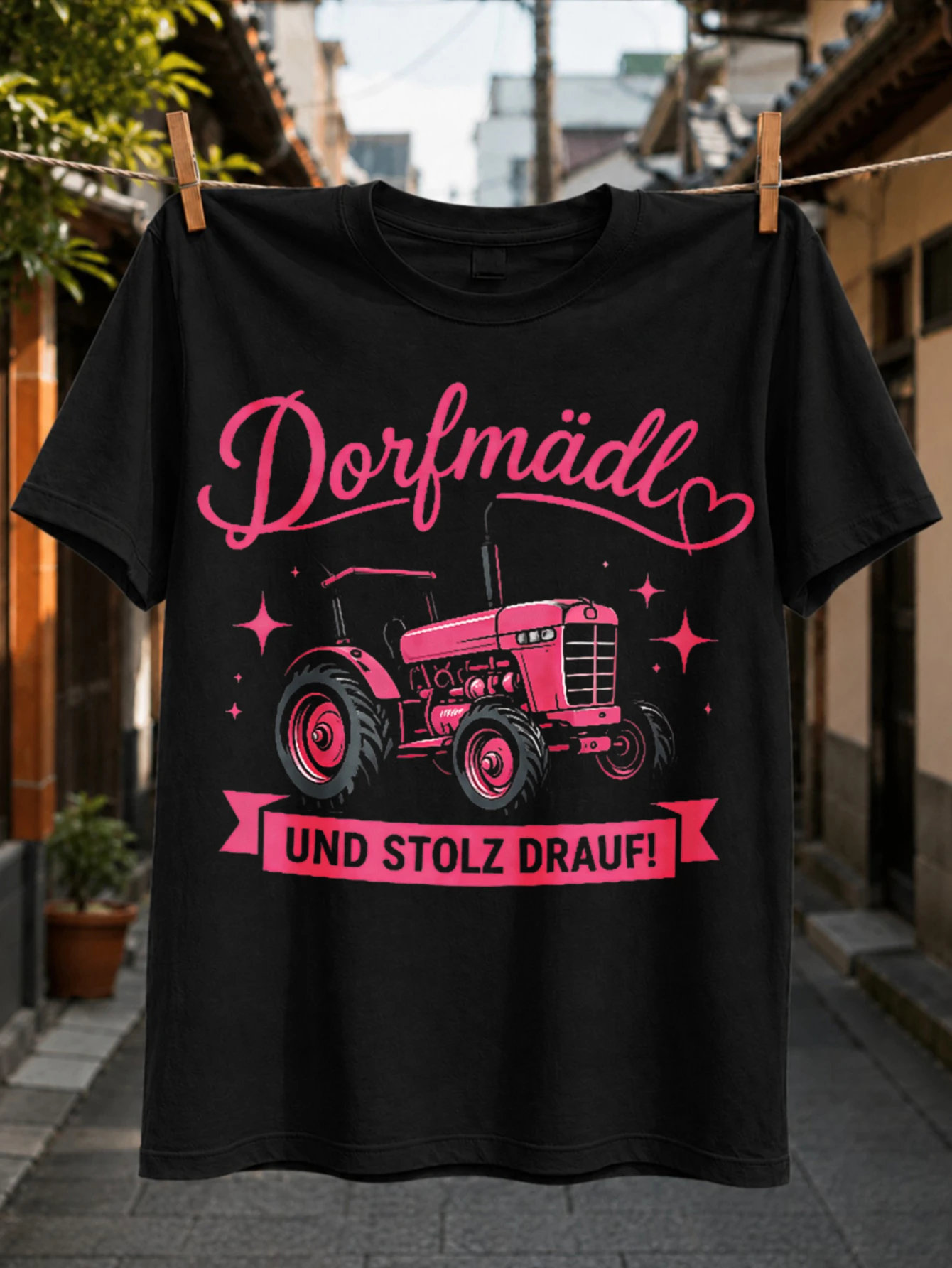 Фото Футболка Pink Tractor Dorfmaedl Pride с надписью 