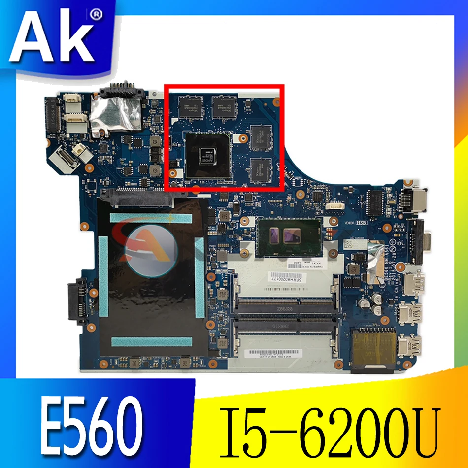 

Для ноутбука Lenovo Thinkpad E560 E560C материнская плата BE560 NM-A561 MB с I5-6200U CPU R7 M370 2G-GPU FRU: 01AW109 01EN110 01AW106