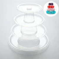 multitiers macaron display stand cupcake tower rack cake stand pvc tray for wedding birthday cake decorating home tool