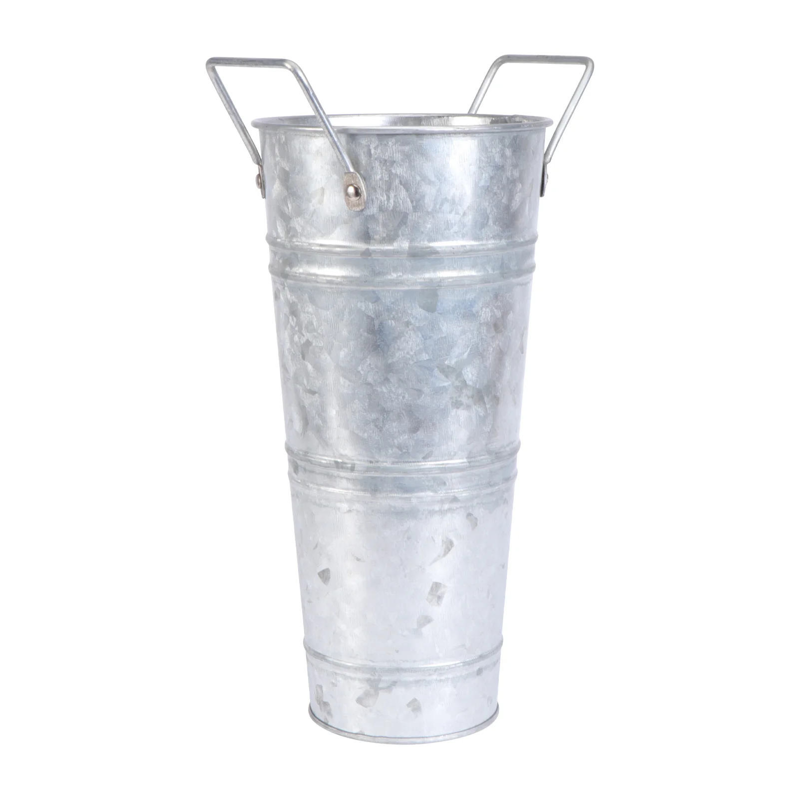 

Tin Flower Bucket Vintage Flower Vase Vintage Farmhouse Vase Drum Metal Flower Bucket Iron Metal Flower Vase