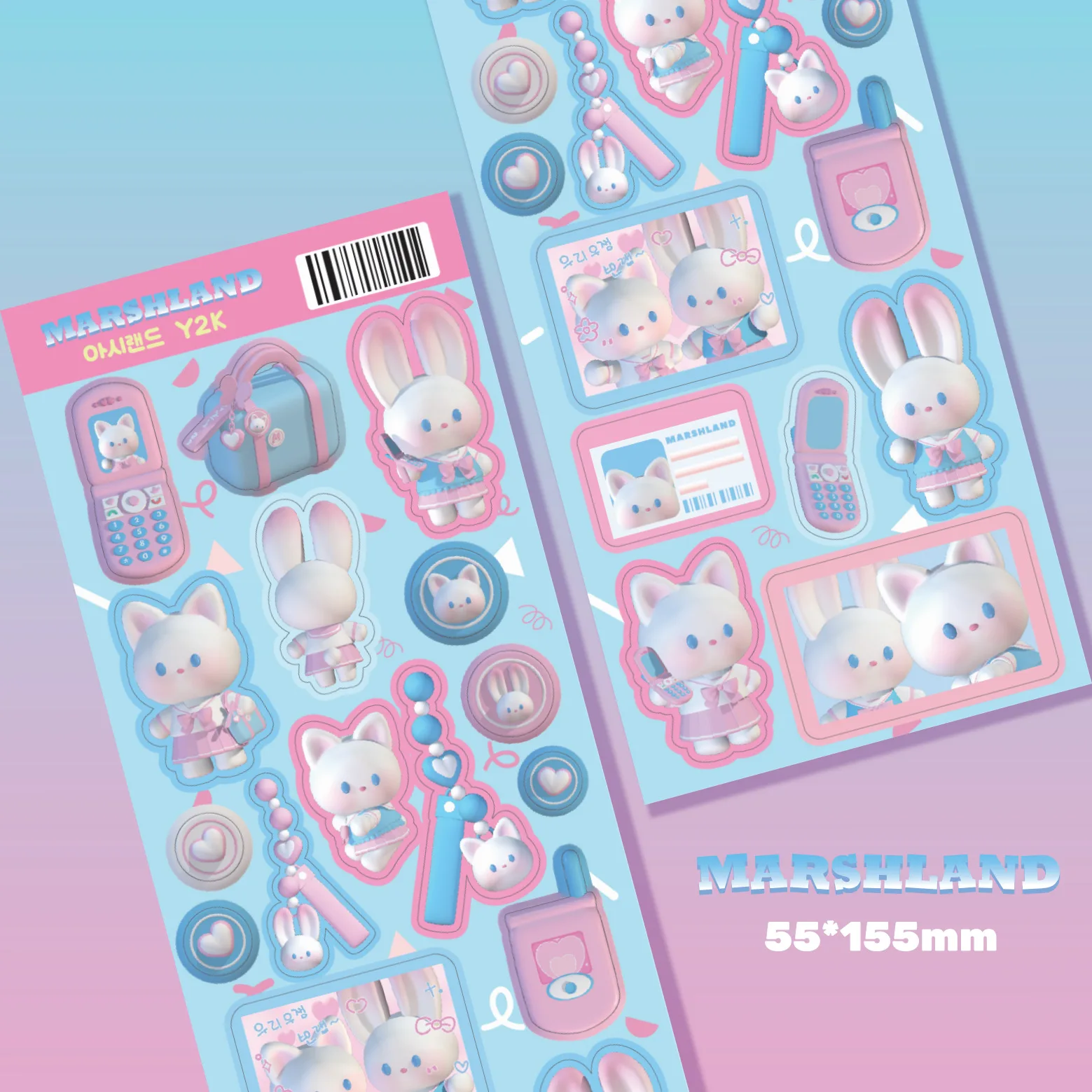 

3D мультяшный кролик наклейка LS741