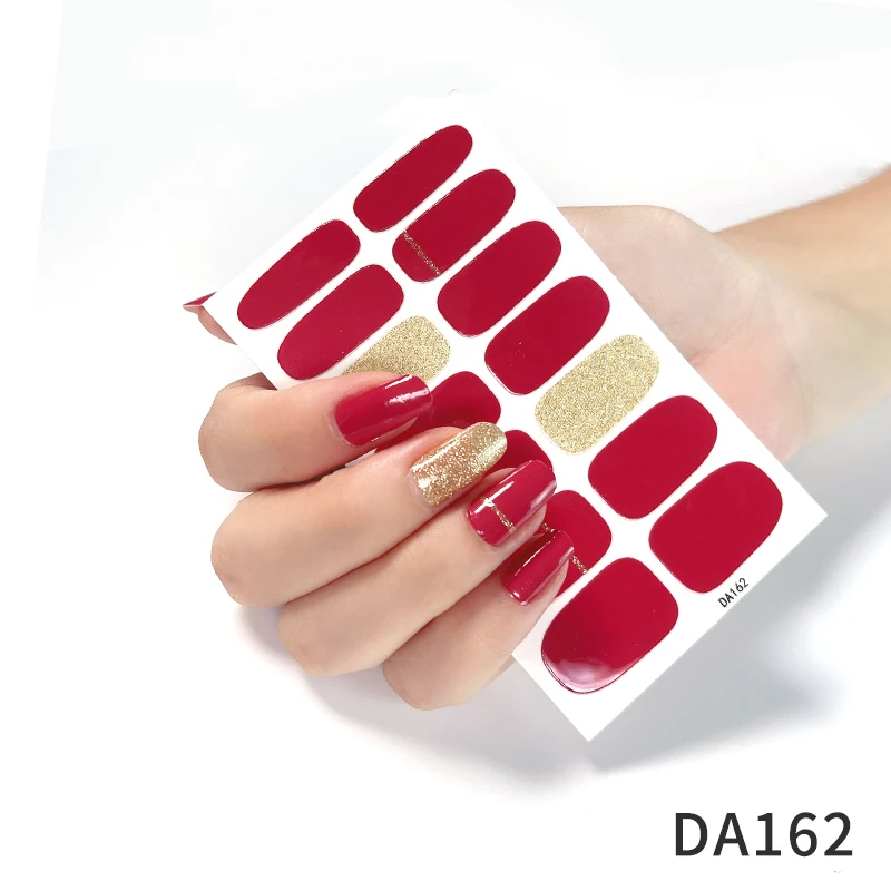 

Наклейки для ногтей с полным покрытием, украшение для ногтей, 3D рождественские наклейки для ногтей, дизайнерские самоклеящиеся наклейки дл...