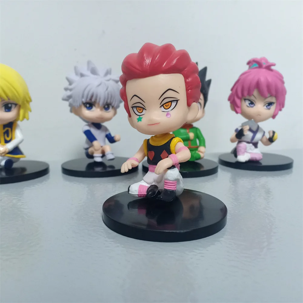 6 шт./компл. Sit Style Hunter X Gon Freecss Killua Zoldyck Kurapika Kulolo lushilufelu экшн-фигурка Модель Кукла