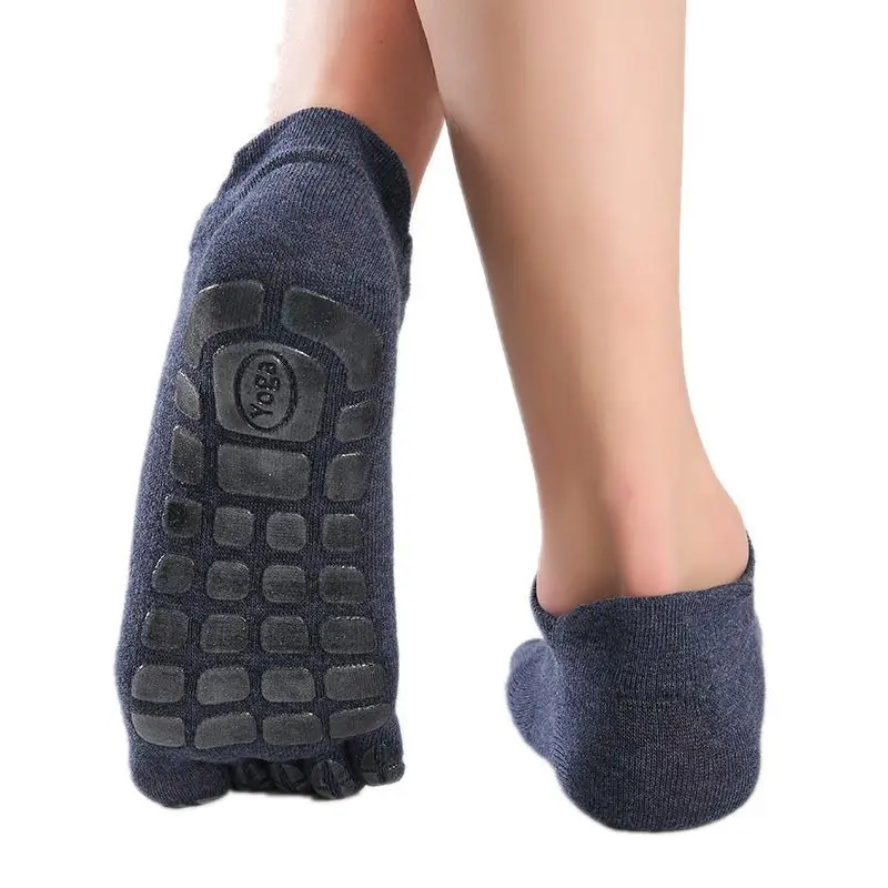 

Socks Low Slip Men Socks Toes Male Warm With Grip New Winter Fitness Men's Calf Non Slipper Floor Socks Socks Five Toe Fingers