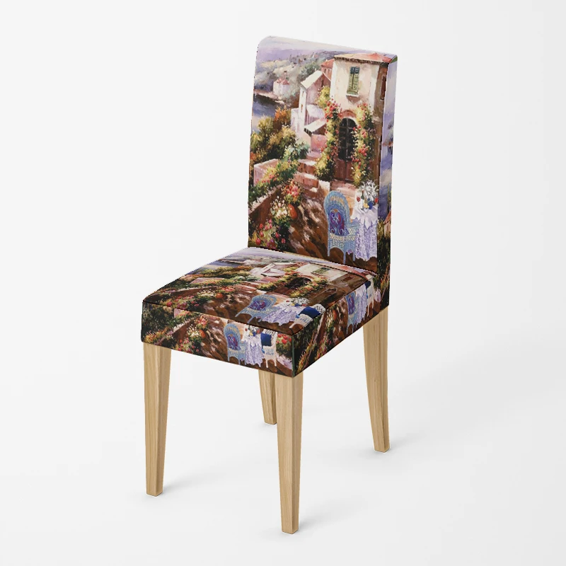 

Чехол на стул, масляная живопись, полиэстер/хлопок