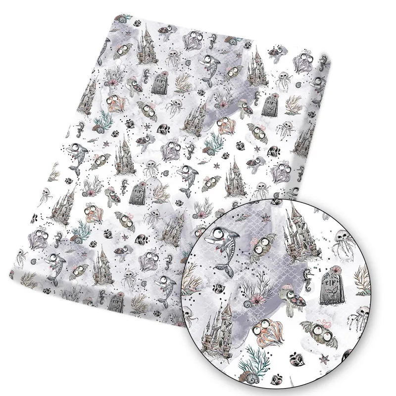 Ткань из полиэстера и хлопка для одежды 45*145 см | Дом сад