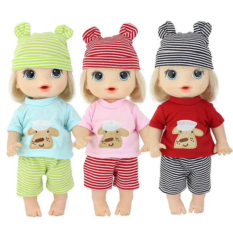 3pcs In 1, New Doll Clothes Suit  For 12 Inch 30cm Baby Alive Doll Baby Doll Clotehs And Accessories