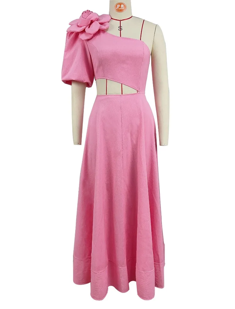 Сексуальное розовое вечернее платье YEAE