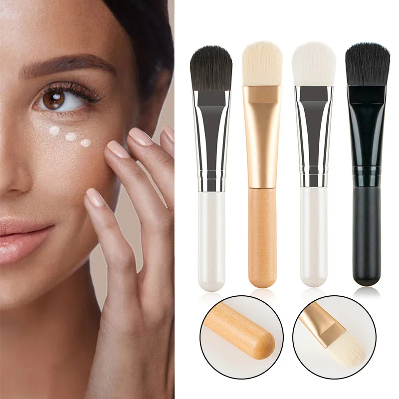 

1 Pcs New BB Cream Blender Face Mask Brush Flat Soft Hair Foundation Applicator Concealer Brush Makeup Tool Skin Care Beauty