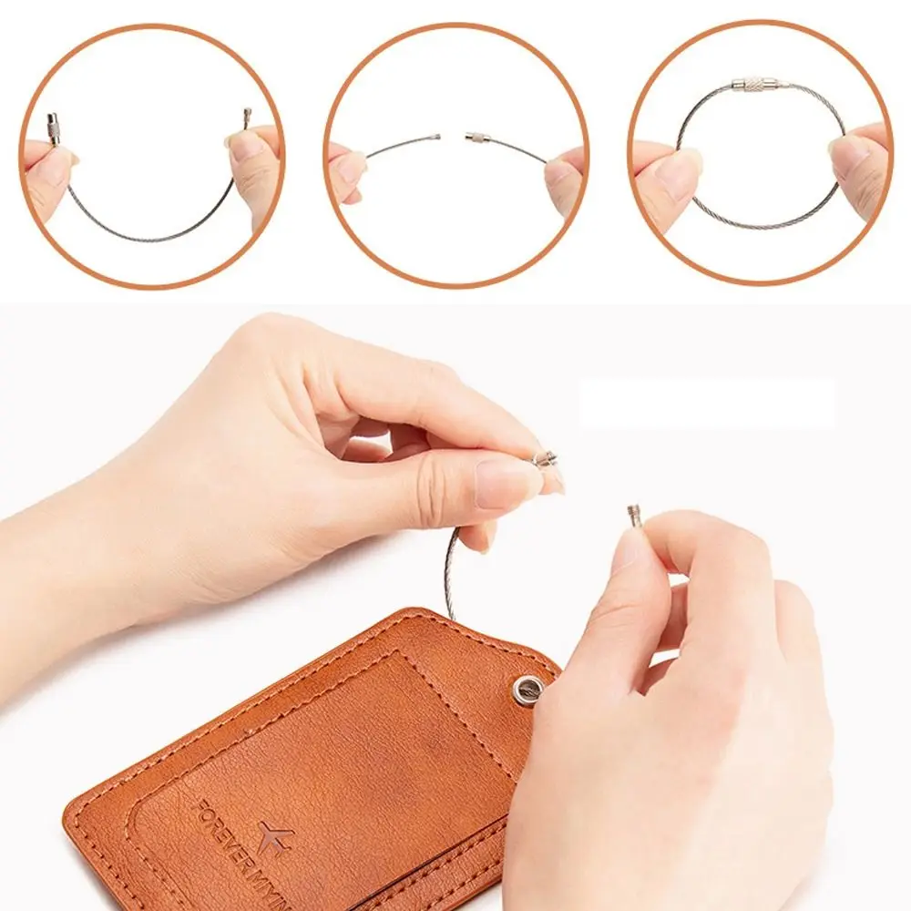 Ярлык для багажа со встроенной защитной крышкой 1 шт.