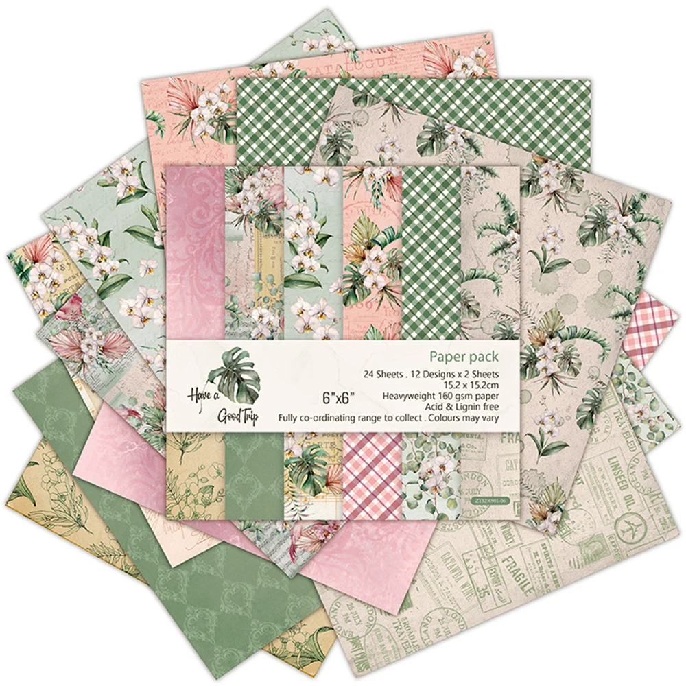 

DIY Spring Pattern Handmade Craft Paper Scrapbook Decor Back Ground Paper Scrapbooking Paper