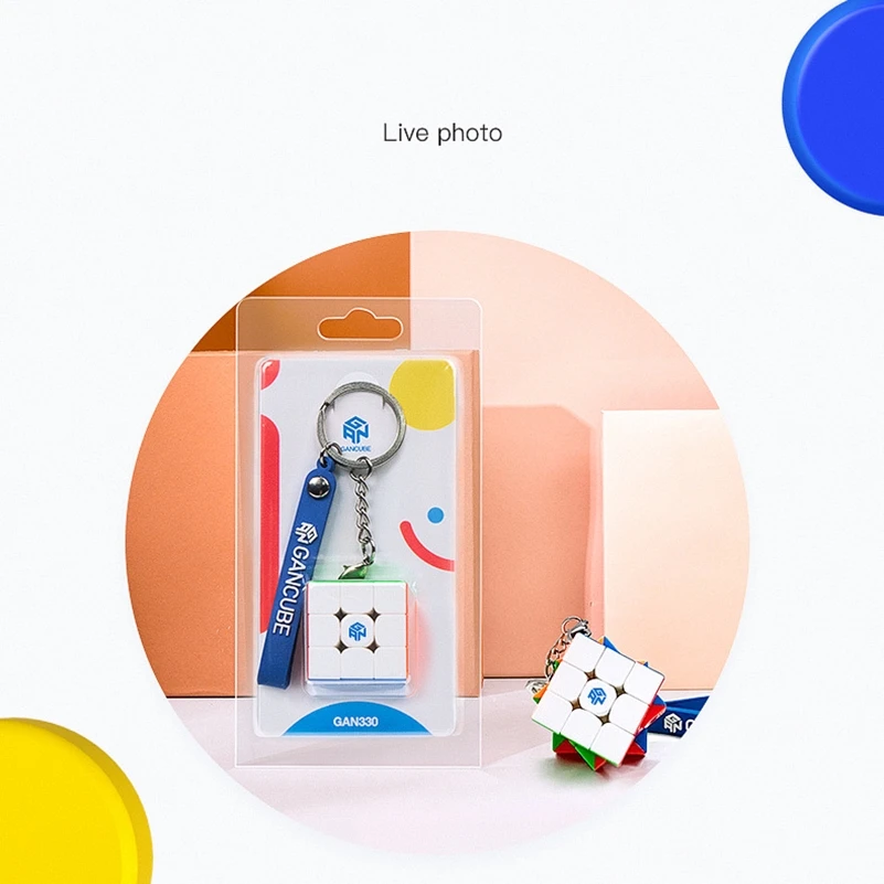Скидка [ECube] GAN330 брелок 3x3x3 головоломка магический куб 3x3x3 скоростные кубики Gans кубики GAN 330 Mini Cubo Magico профессиональные игрушки