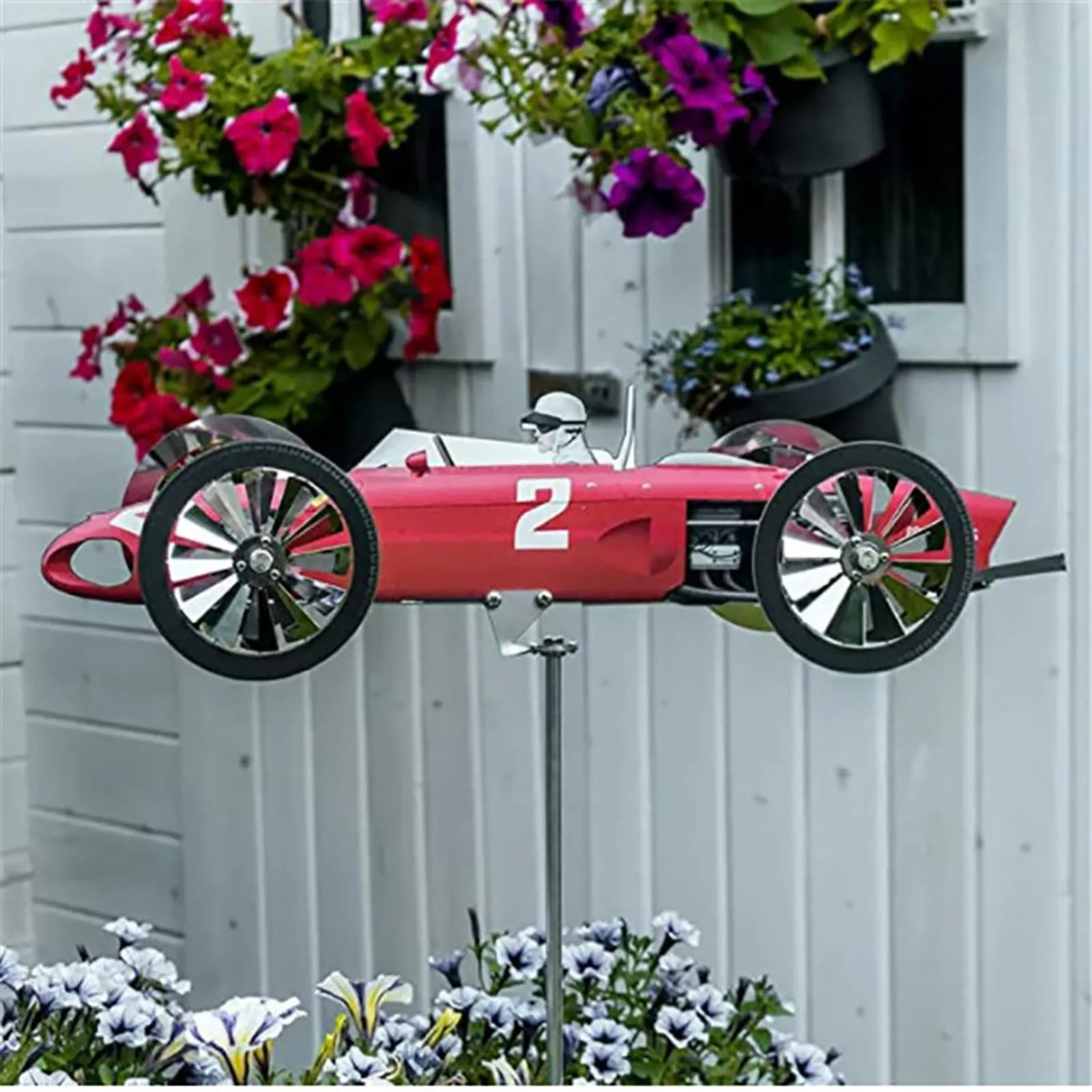 

Вращающаяся подставка для улицы, металлическая подставка, садовая подставка, украшение для сада, автомобильная ветряная мельница