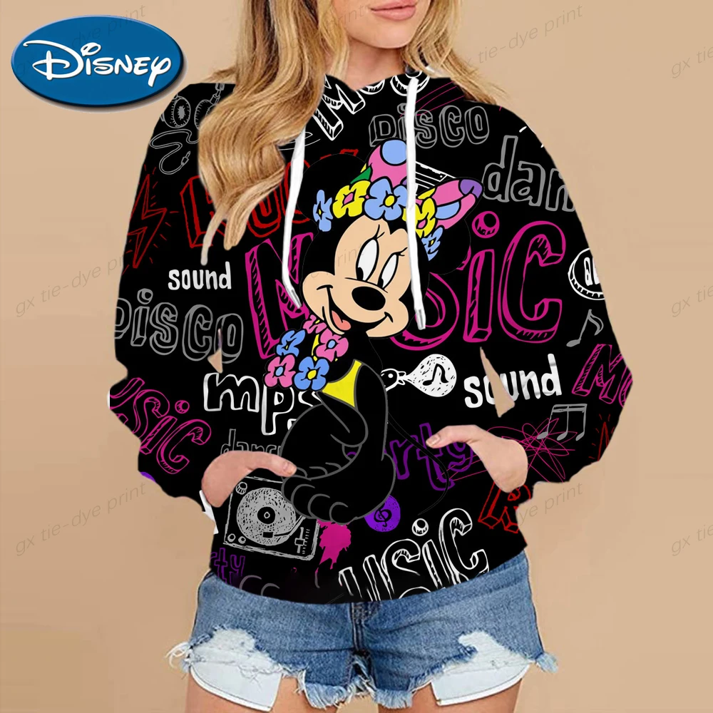 

Women's Creative Letters Disney Princess Printing Hooded Female Hoodies Lady Autumn Tops Sweatshirts Korean Tops Women Jacket
