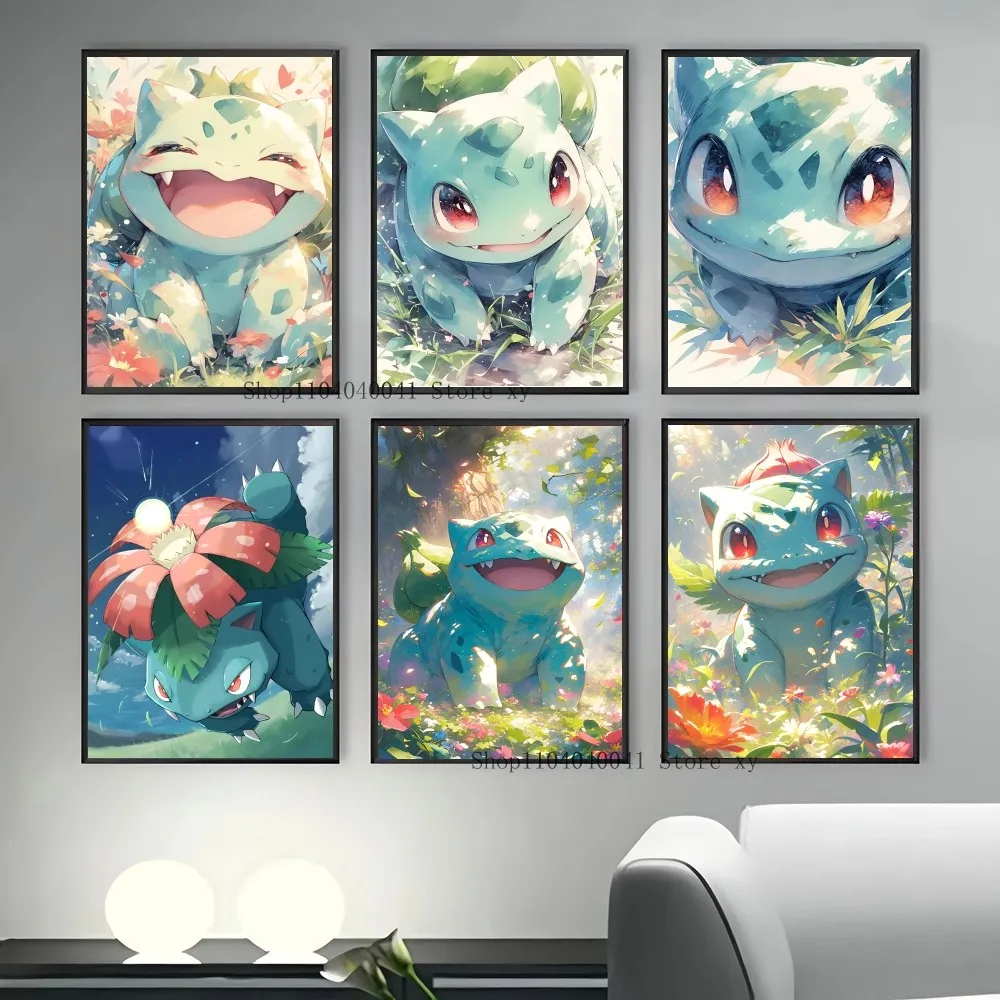 Бумажный плакат Pokemon Bulbasaur Potdemiel |