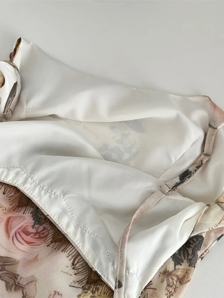 Женское летнее облегающее платье без рукавов с цветочным принтом