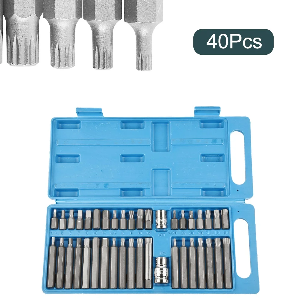 

40PCS 30/75mm Torx Star Hex Socket Bit Tool Kit Precision Screwdriver Bit Repair