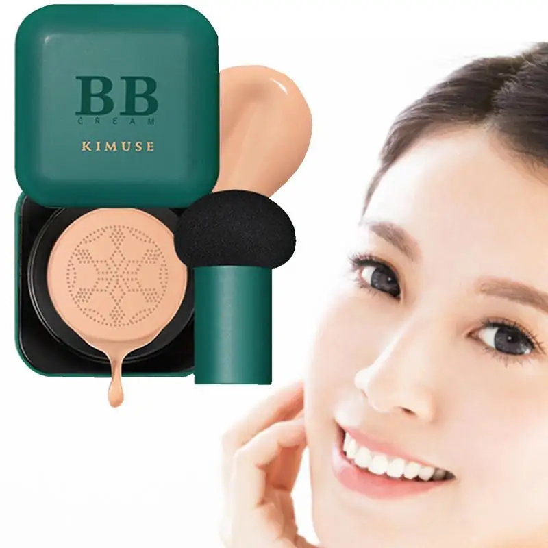 

Moisturizing BB Cream Mushroom Head Air Cushion BB Cream BB Cream Concealer Moisturizer Face Primer Makeup For Women 2 Shades To