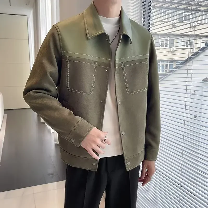 Высококачественная мужская куртка с пришивным дизайном новинка 2023 весна-осень