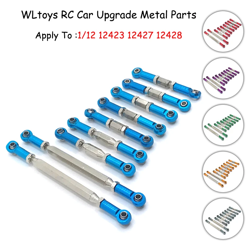

WLtoys 1:12 RC Car Accessories 12423 12427 12428 Leap 01 02 03 Metal Upgrade Parts Adjustable Lever Rc