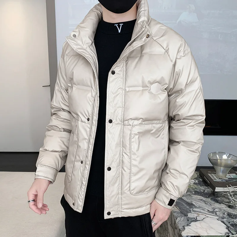 Down Jacket Men 2022 New Winter Slim Warm White Duck Down Coat Men Jacket