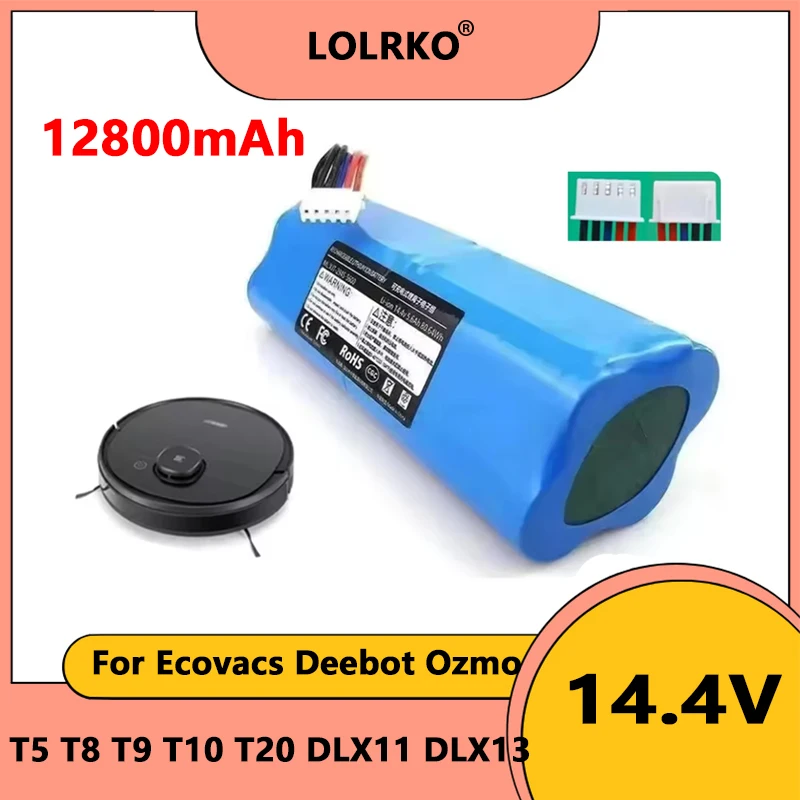 Фото НОВЫЙ сменный аккумулятор 14.4V для робота-пылесоса ECOVACS Deebot Ozmo 950 T8 T8+ T5Max Power Hero T10 T9 X1 DX65 DX96 DX93 №1
