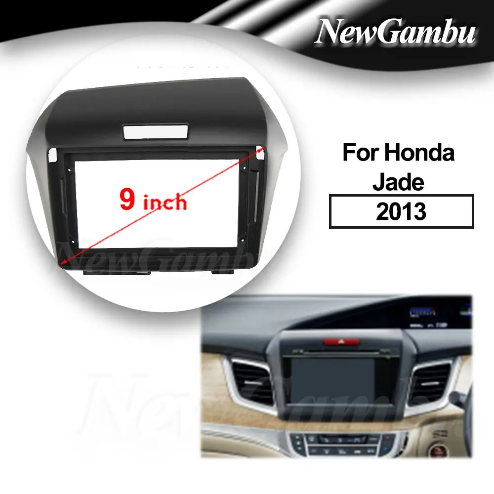 

NewGambu 9 Inch Car Radio FIT For Honda Jade 2013 LHD RHD DVD GPS Mp5 ABS PC Plastic Fascia Dashboard Plane Frame