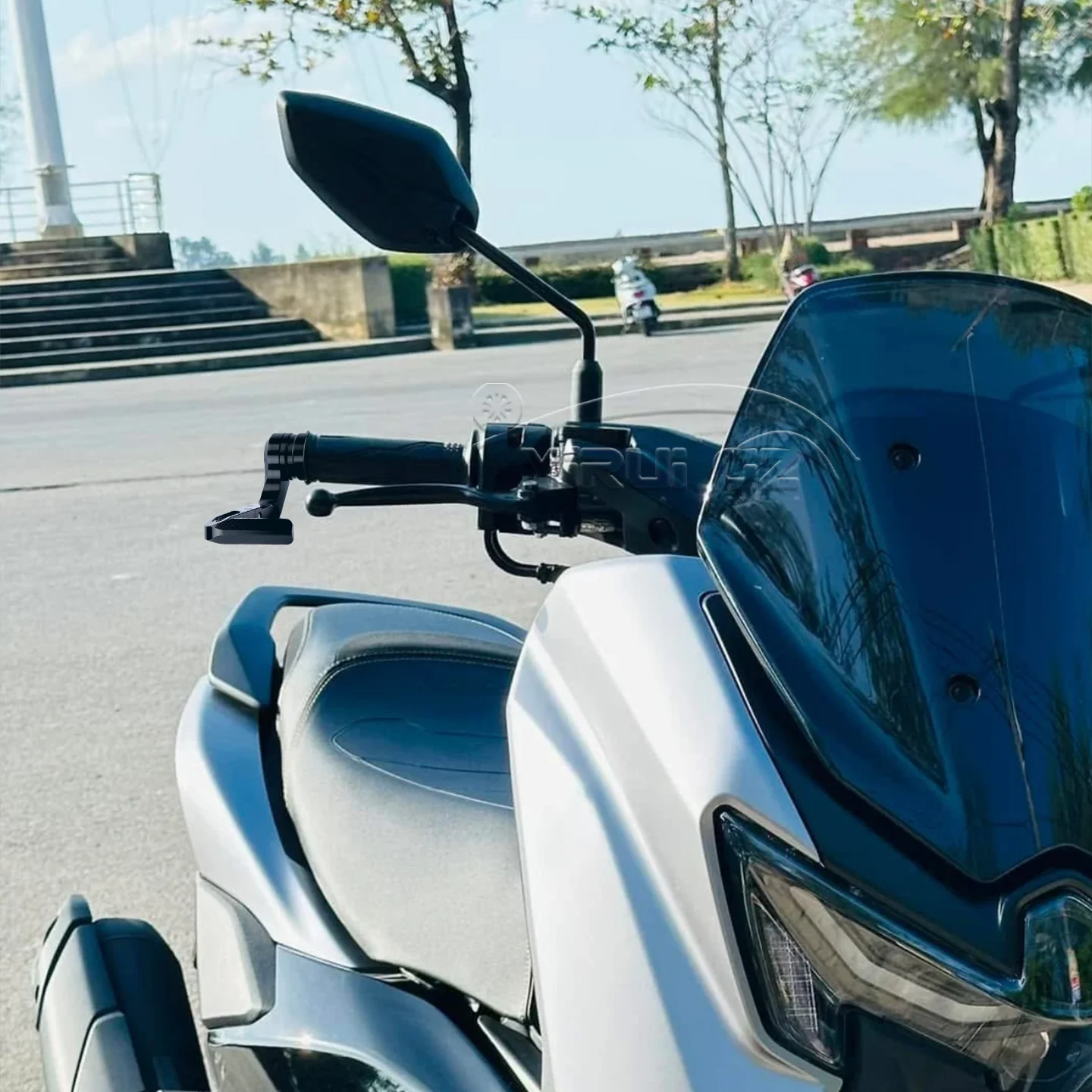 Фото Защита тормозного рычага с ЧПУ, алюминий для YAMAHA NMAX 155 NAMX125 TMAX 560 7/8 дюйма, защита руля, универсальная ручка Nmax 155 Nmax 125 №2
