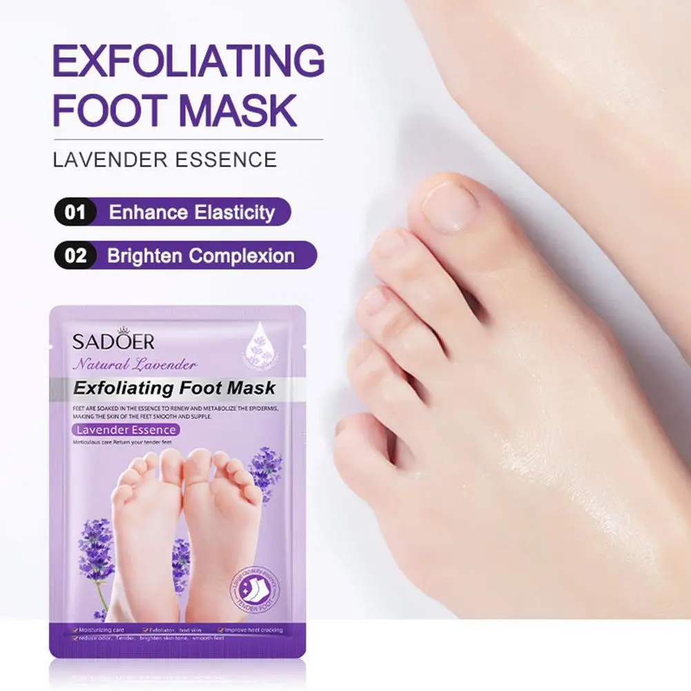 

SADOER Feet Exfoliating Masks Pedicure Socks Exfoliation Scrub For Feet Mask Remove Dead Skin Heels Foot Peeling Mask For F U8U2