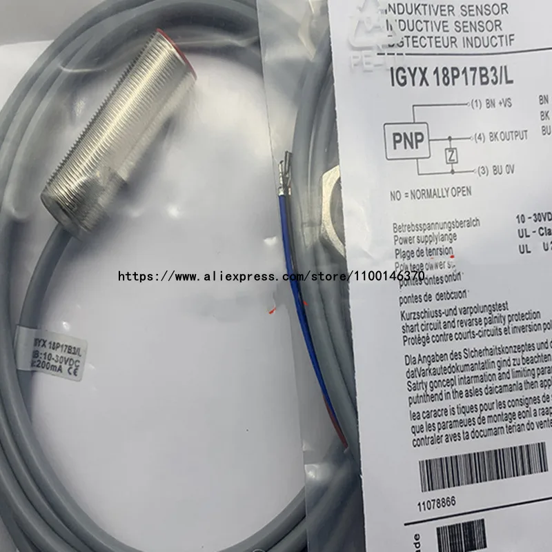 Новый высококачественный Бесконтактный переключатель IGYX 18P17B3/S14L IGYX 18P17B3/L IGYX 18N17B3/L, 2 шт.
