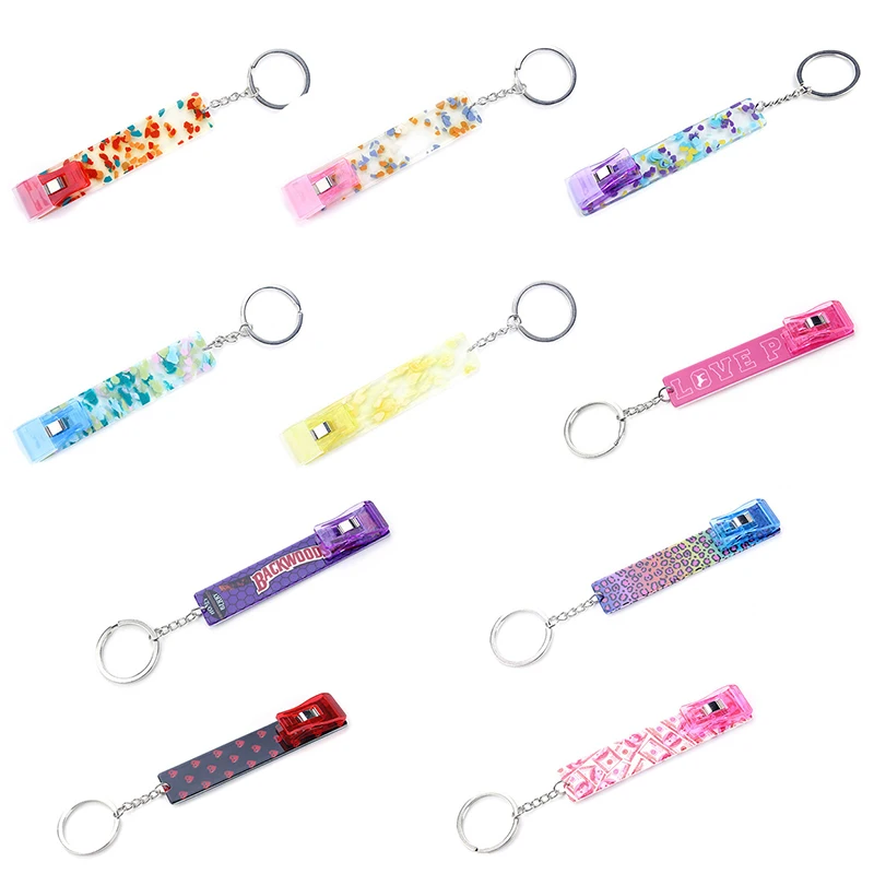 

2021 Hot Sale Acrylic Debit Credit Card Grabber Keychain Atm Swaggy Card Grabber Plastic Clip For Long Nails
