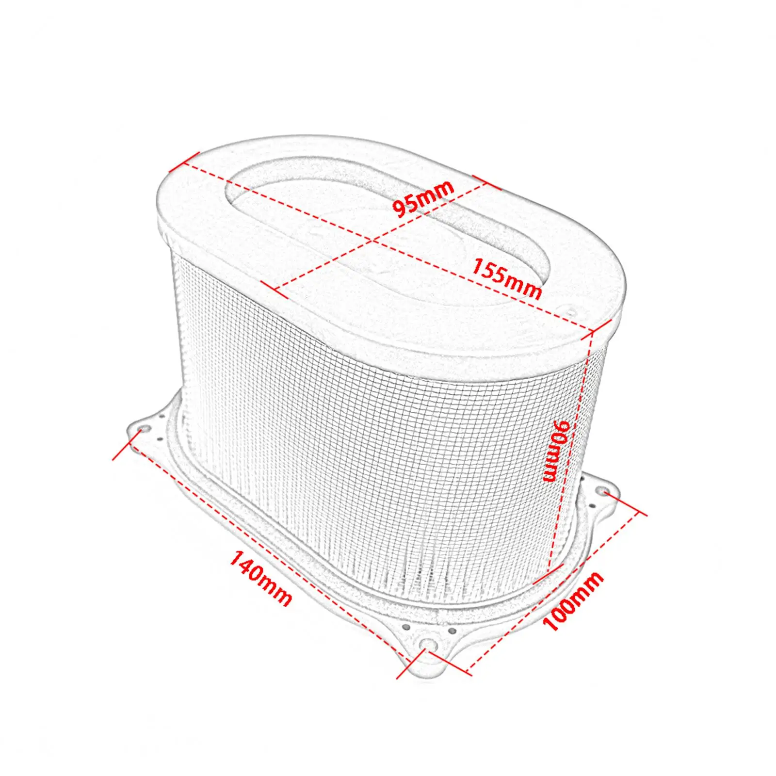 Воздушный фильтр мотоцикла простая установка сапун для Hyosung GT 250 R 2005-2011 125 COMET 2006-2012