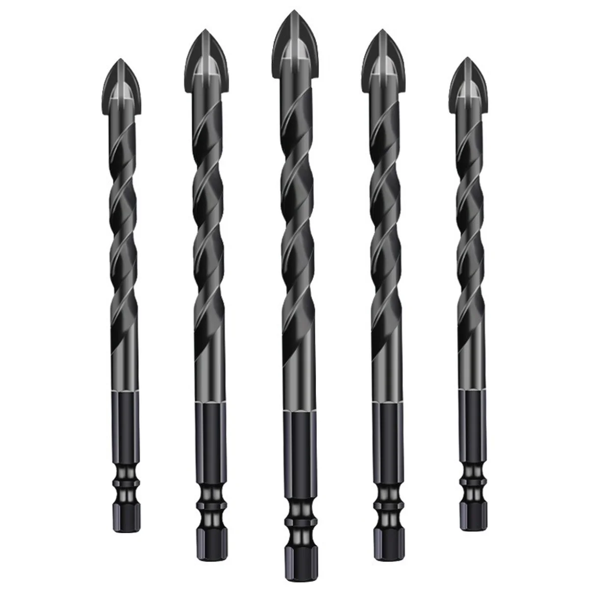 

Cross Tile Drill Bits Set Alloy Triangle Twist Drill Stone Glass Ceramic Concrete Drill Bits Hole Opener For Metal Wood Drilling