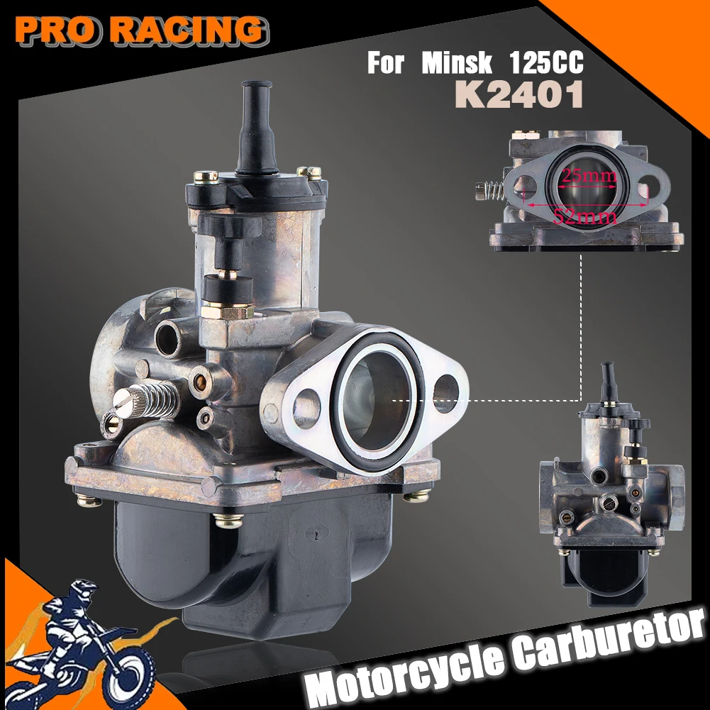 Карбюратор для мотоцикла K2401 Минского карбюратора 25 мм K-2401 125CC аксессуары