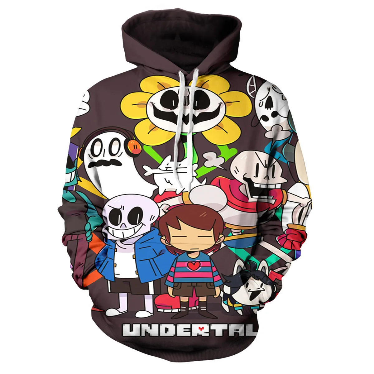 Костюм для косплея игры Undertale Frisk Sans толстовка унисекс с 3D принтом спортивная