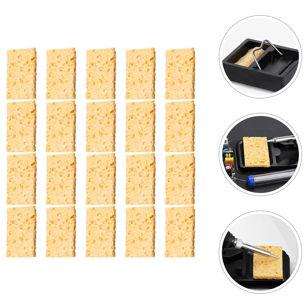 20 шт. губка для чистки паяльника очиститель высокотемпературные губки