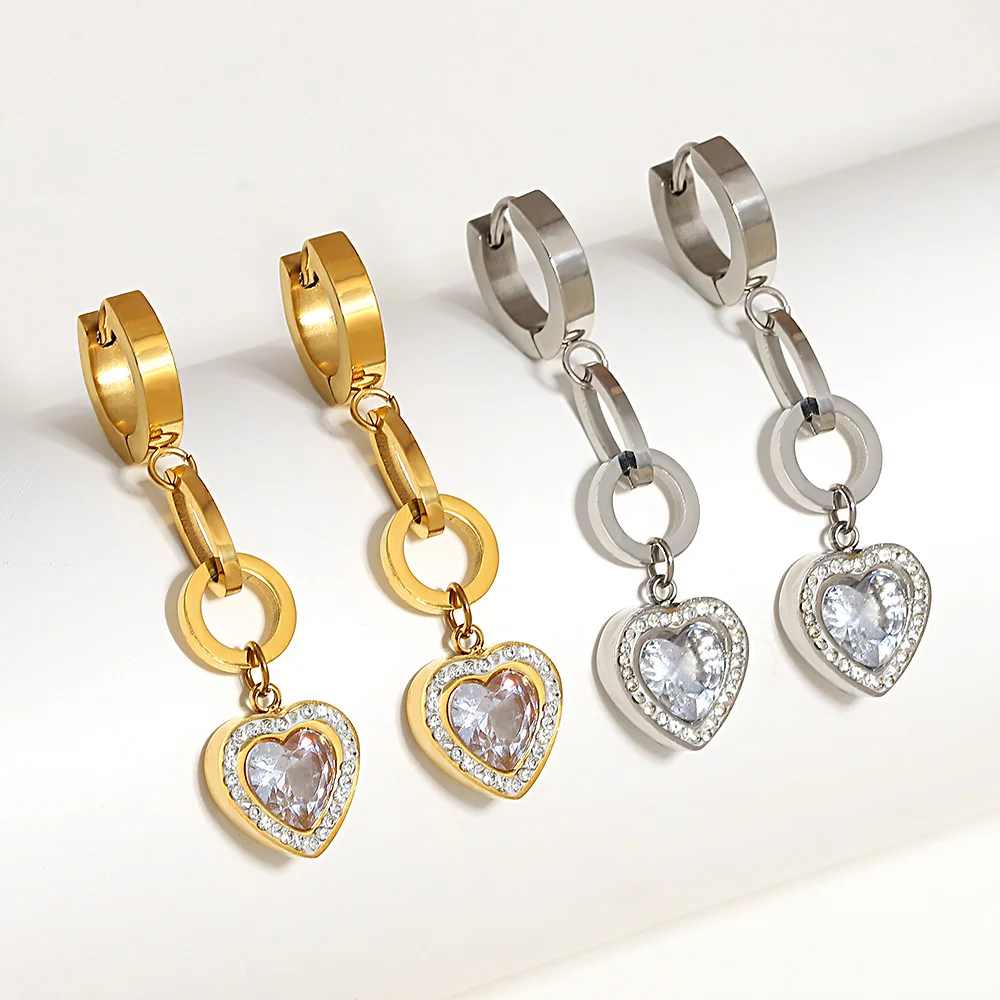 Модные серьги-кольца Freetry из нержавеющей стали для женщин элегантные серьги с