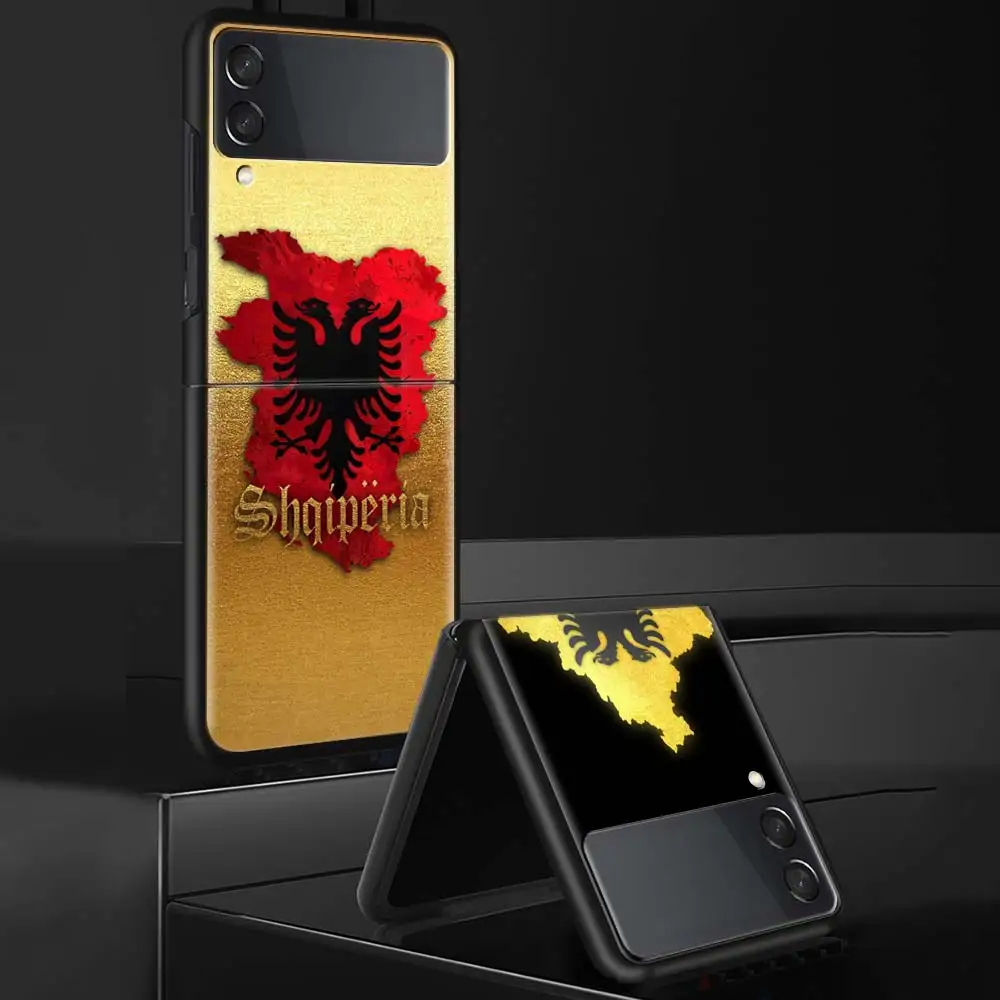 Чехол для телефона с флагом Косово Samsung Galaxy Z Flip 6 5 4 3 5G противоударный чехол Flip6 ZFlip5